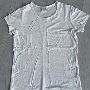 JAMES PERSE Women's WSVH3037CU Crewneck Tee Shirt Top White Sz 1